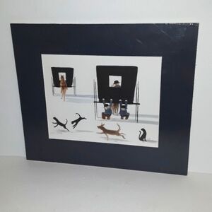 c RARE 1991 DIANE GRAEBNER AMISH HITCHIN' A RIDE SIGNED PRINT W/ COA